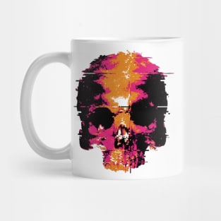 Skull Glitch (red) Mug